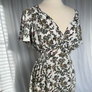 Max Studio midi dress size large.